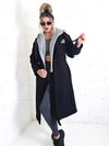 Paradise Black Cotton coat