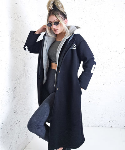 Paradise Black Cotton coat