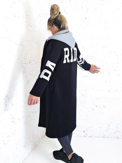 Paradise Black Cotton coat
