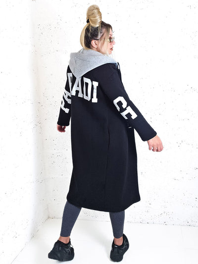 Paradise Black Cotton coat