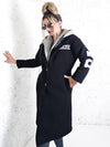 Paradise Black Cotton coat