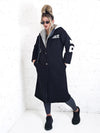 Paradise Black Cotton coat