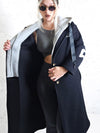 Paradise Black Cotton coat