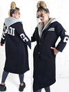 Paradise Black Cotton coat