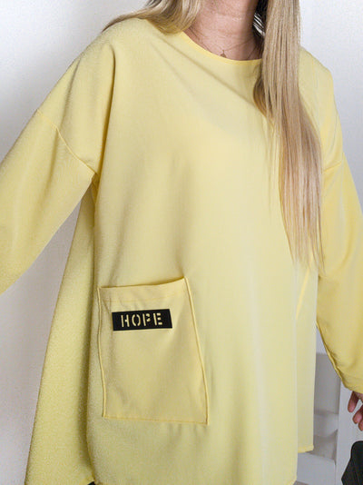 Lara oversize top Yellow