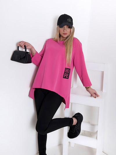 Lara oversize top Fuchsia