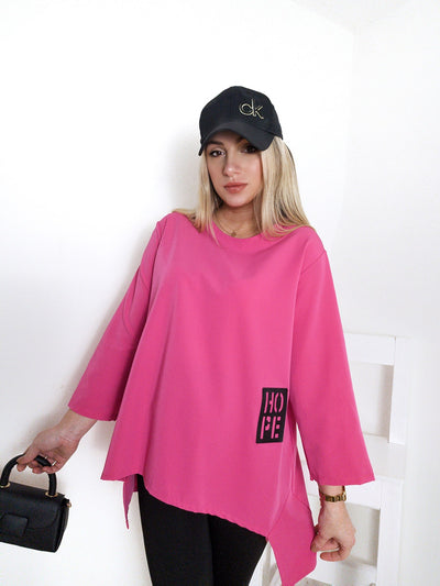 Lara oversize top Fuchsia