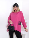 Lara oversize top Fuchsia