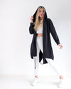 Hooded cardigan Pineapple Love Black