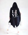 Hooded cardigan Pineapple Love Black