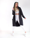 Hooded cardigan NYC Black