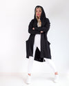 Hooded cardigan NYC Black