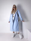 Baby Blue longline coat