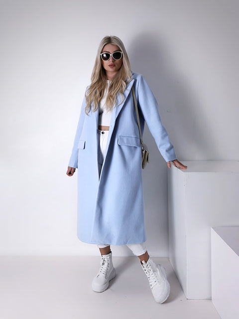 Baby Blue longline coat