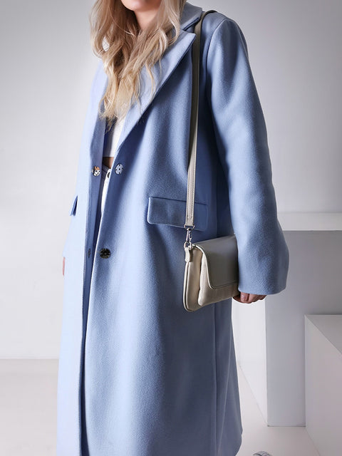 Baby Blue longline coat