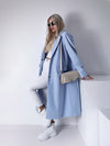 Baby Blue longline coat