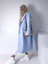 Baby Blue longline coat