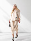 2 pieces Trousers and Jumper Beige
