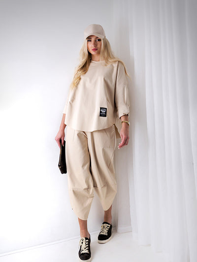 PRE-ORDER 14th of March 2 pieces Trousers and Jumper Beige