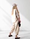 2 pieces Trousers and Jumper Beige
