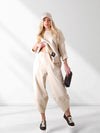 2 pieces Trousers and Jumper Beige