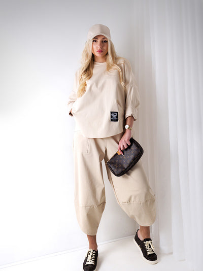 PRE-ORDER 14th of March 2 pieces Trousers and Jumper Beige