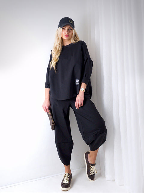 2 pieces Trousers and Jumper Black