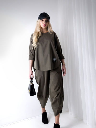 2 pieces Trousers and Jumper Khaki