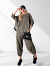 2 pieces Trousers and Jumper Khaki