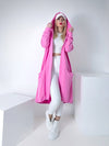 Hooded cardigan NYC Pink