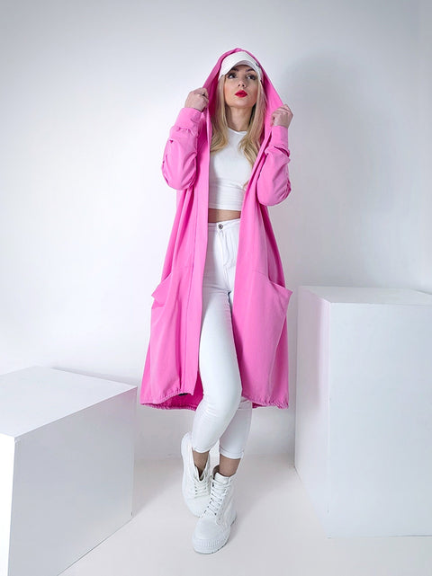 ( PRE-ORDER 17th of May ) Hooded cardigan NYC Pink