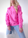 Charlotte 3D bows jumper Pink