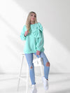 Charlotte 3D bow jumper Mint