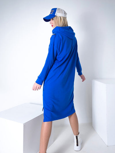 Unlimited hooded jumper dress Blue