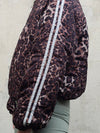 Lola Quilted Leopard Print Bomber Jacket