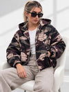 Lexi Camo Print Hooded Bomber Jacket