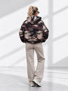 Lexi Camo Print Hooded Bomber Jacket