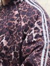 Lola Quilted Leopard Print Bomber Jacket