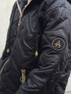 Zoe Oversize Quilted hooded jacket Black