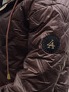 Zoe Oversize Quilted hooded jacket Brown