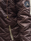 Zoe Oversize Quilted hooded jacket Brown