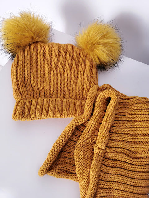 Scarf and Hat set Mustard