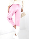 Emma Belted stretchy pants Baby Pink