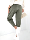 Emma Belted stretchy pants Khaki