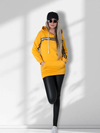 Fashion tape jumper / jumper dress Mustard