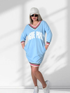 Vogue Paris jumper dress Light blue