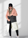 Lili Striped hooded cardigan