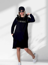 Unlimited hooded jumper dress Black