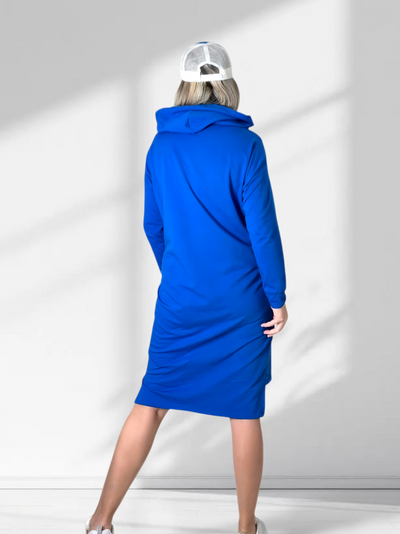 Unlimited hooded jumper dress Blue