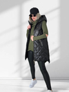Sarah Black hooded quilted gilet